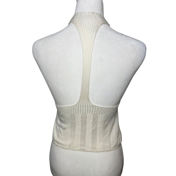 Free People Intimately Switch It Up Camisole Sweater Ivory Tank Top Medium - Picture 4 of 11